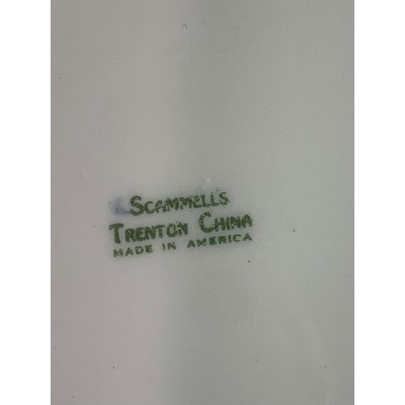 Scammells Trenton China 5.5 Inch Dessert Plate Restaurant Pink Rose - Picture 5 of 5